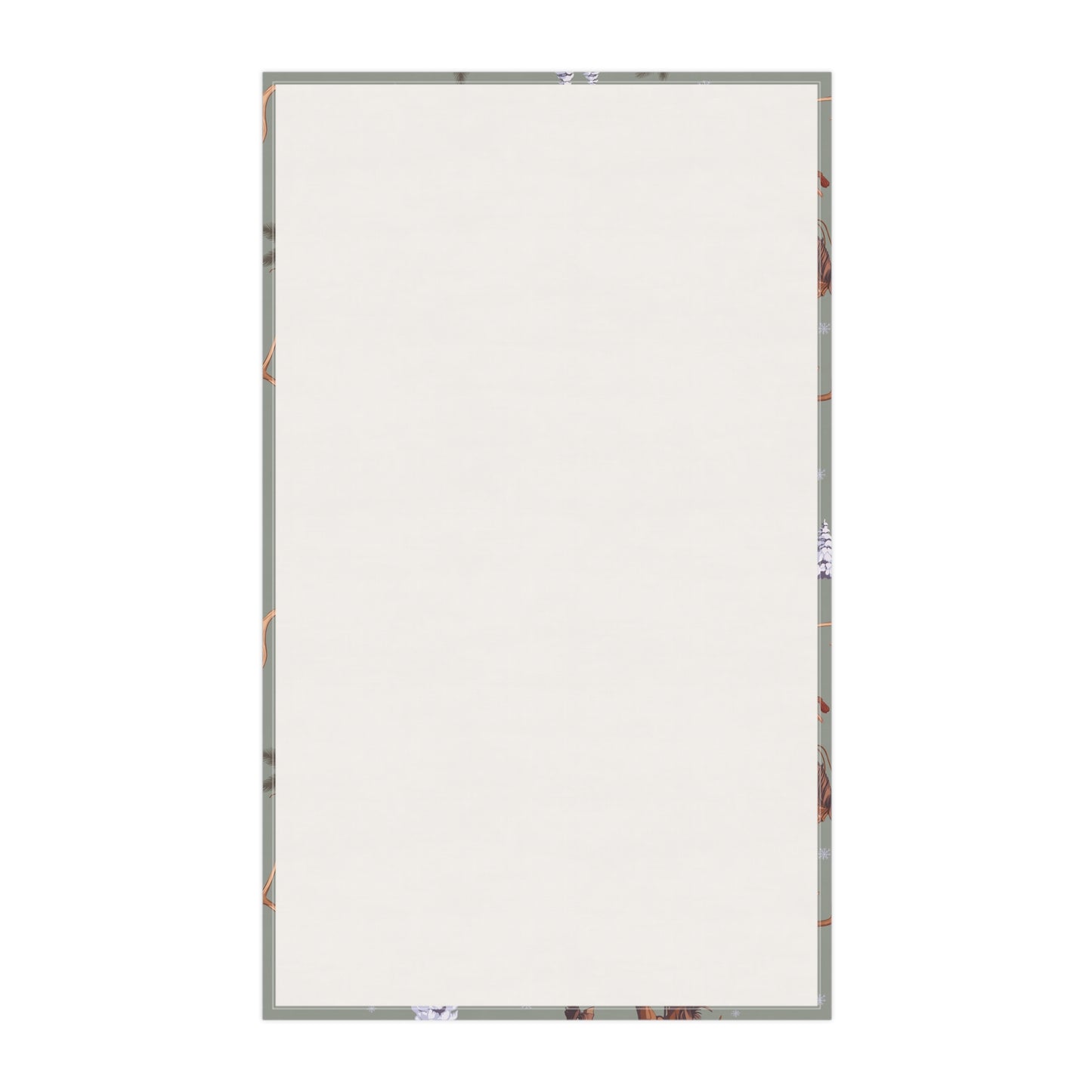 Cowboy Santa Kitchen Towel in Sage