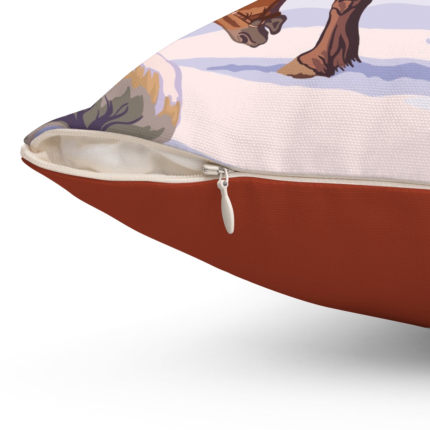 Wyoming Cowboy Santa Throw Pillow