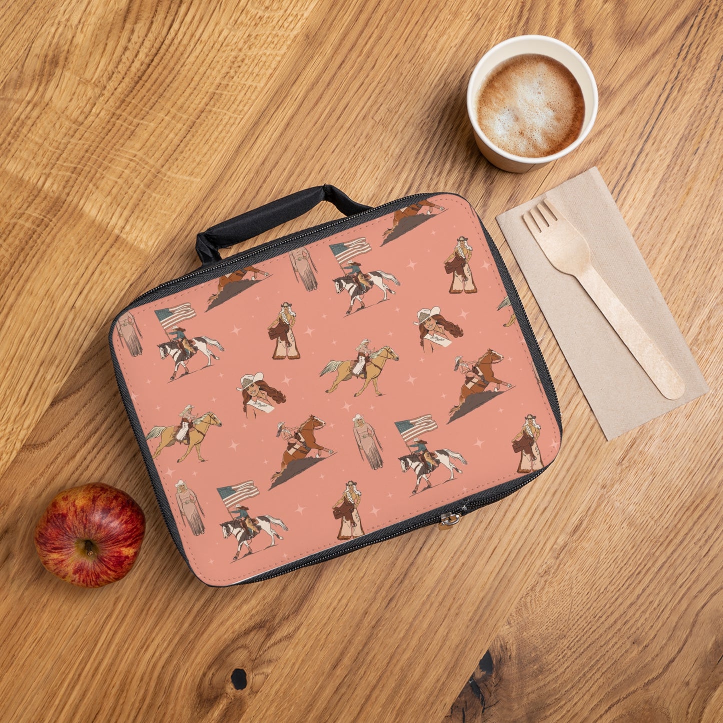 Rodeo Queen Lunch Box in Coral