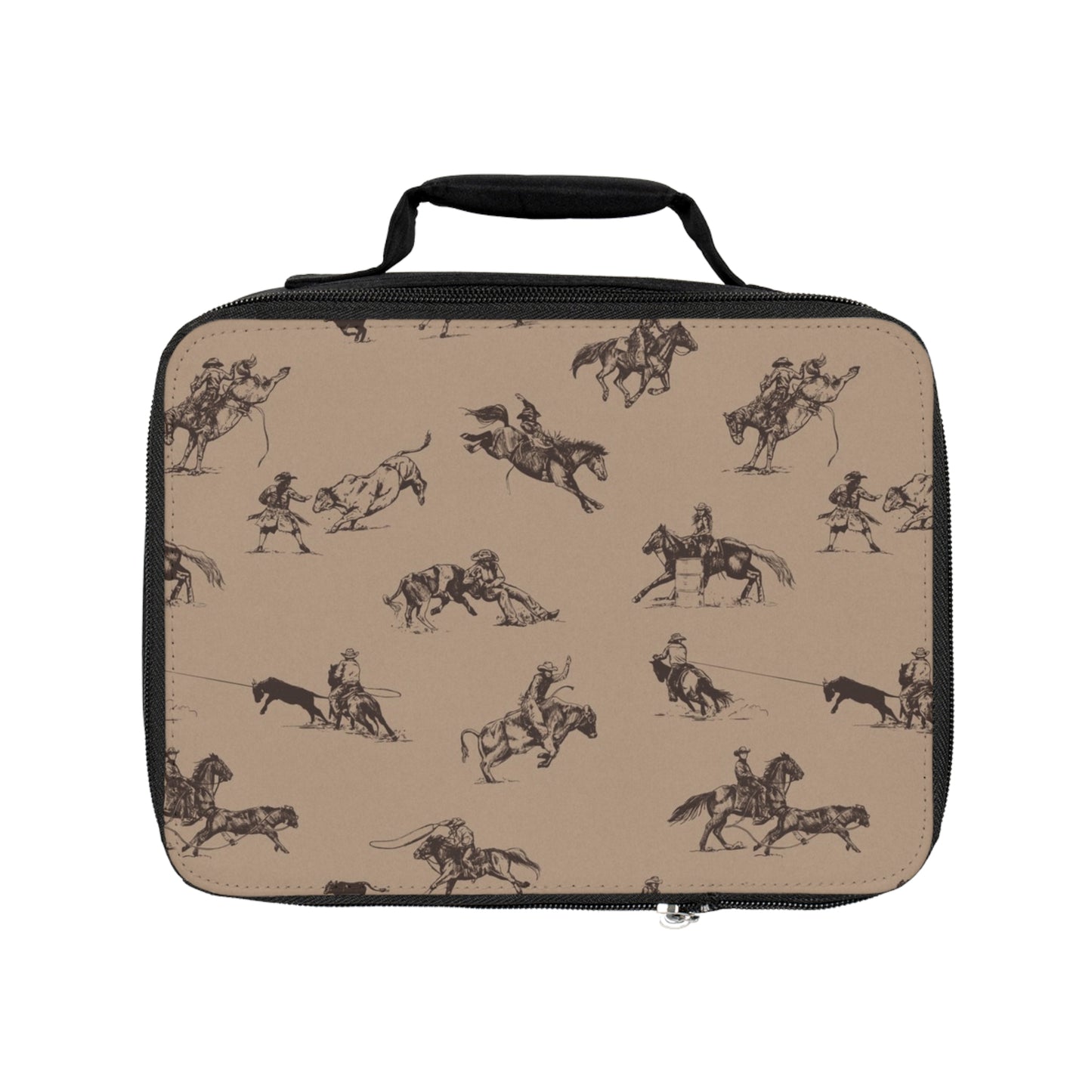 "Take Me To The Rodeo" Lunch Box in Tan