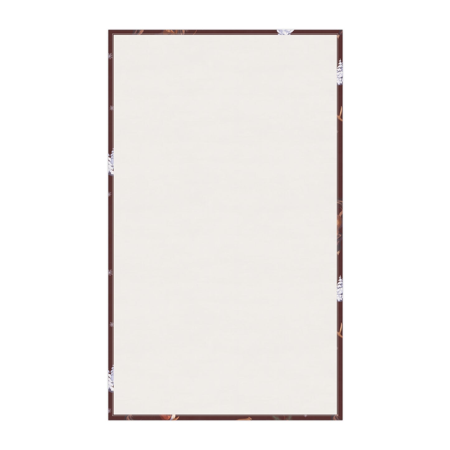 Cowboy Santa Kitchen Towel in Burgundy