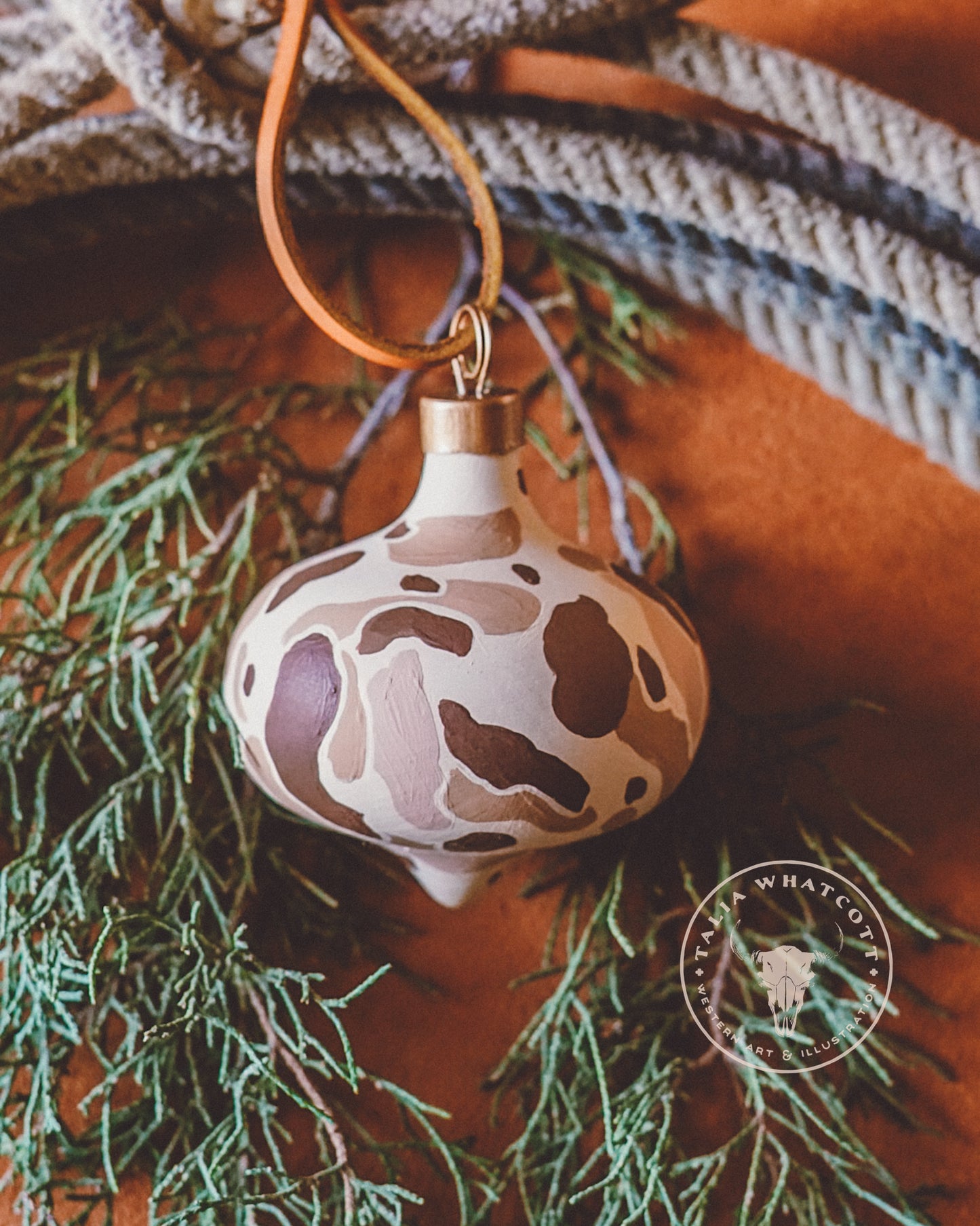 Frogskin Desert Camo Ceramic Ornament