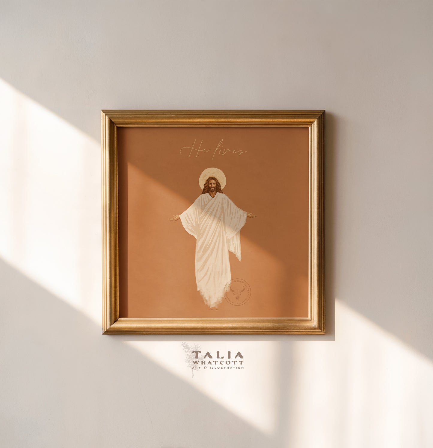 "He Lives" Matte Stretched Canvas Print