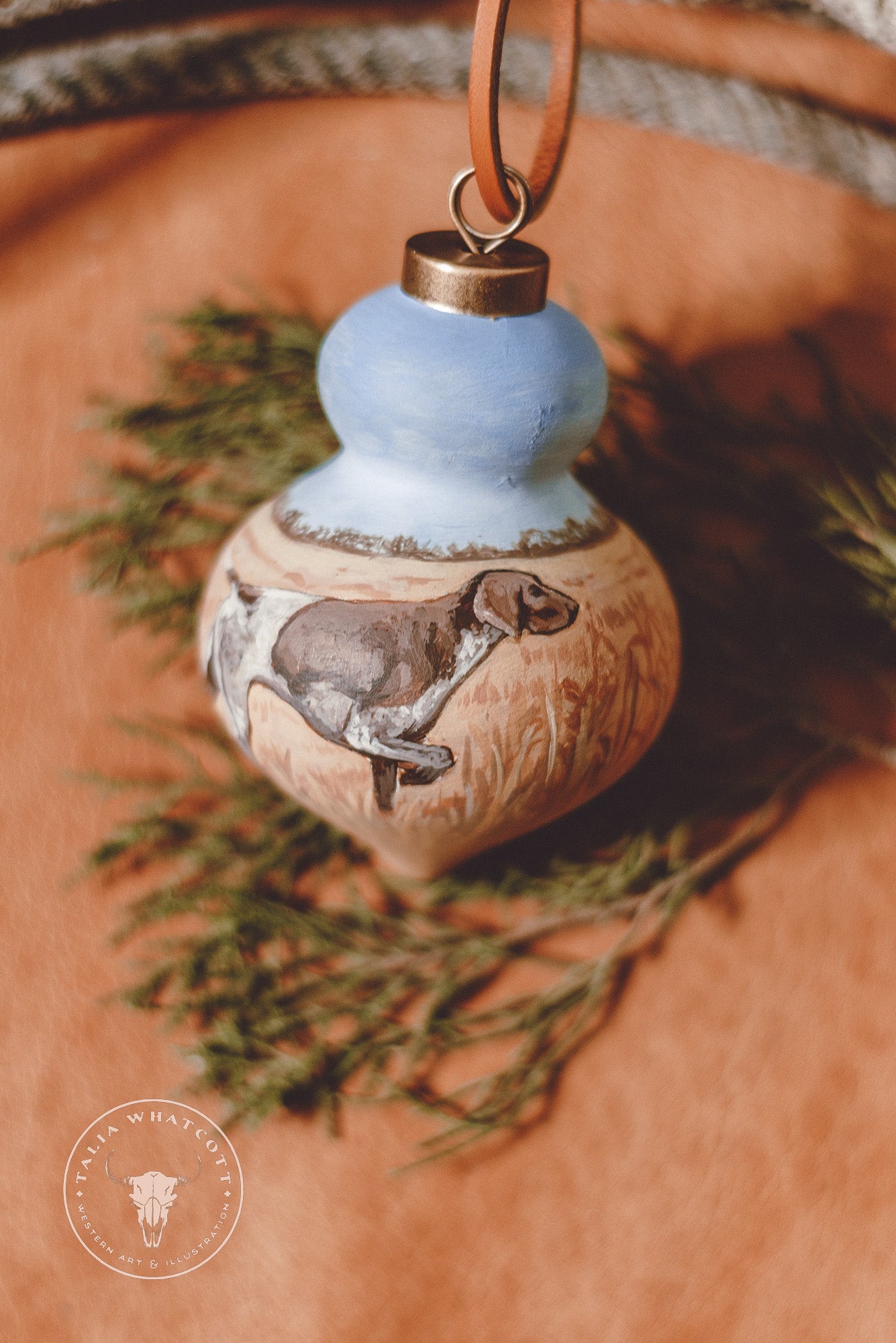 German Shorthaired Pointer Ceramic Ornament