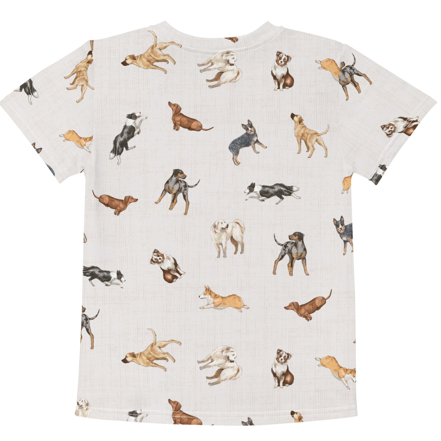 Cow Dogs Little Kids Tee in White