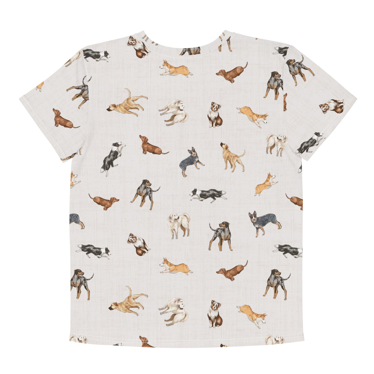 Cow Dogs Big Kids Tee in White