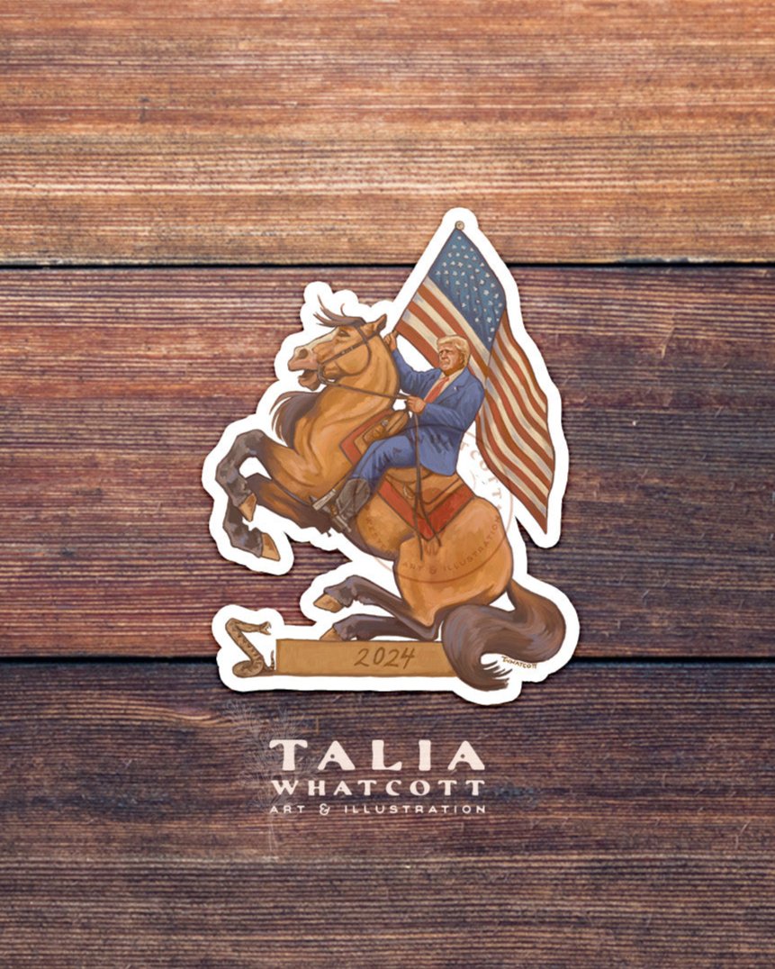 Trump Freedom Fighter Sticker