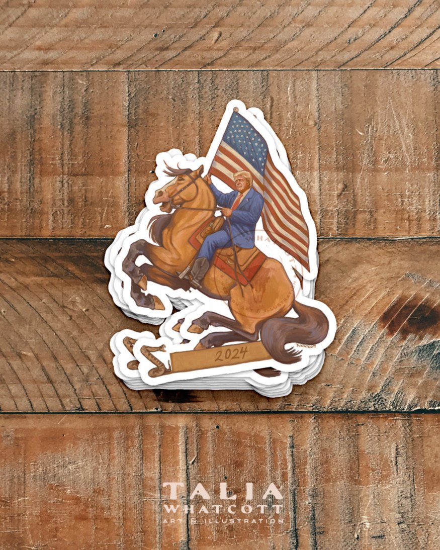 Trump Freedom Fighter Sticker