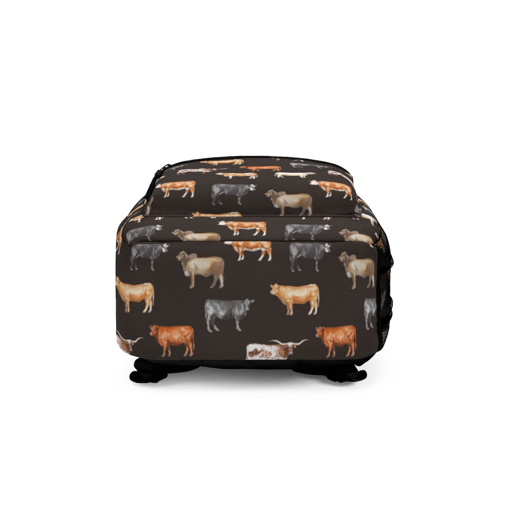 Beef Cows Backpack in Black