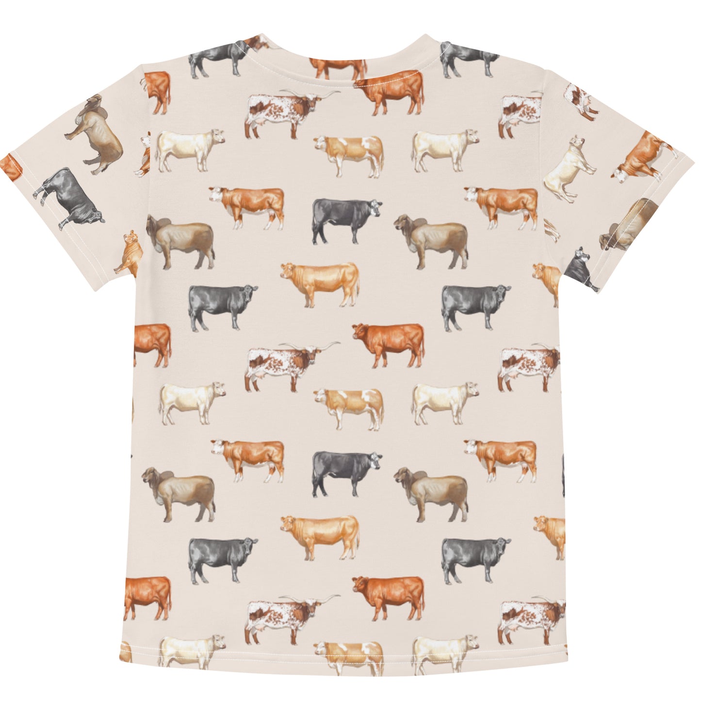 Beef Cows Little Kids Tee in Cream