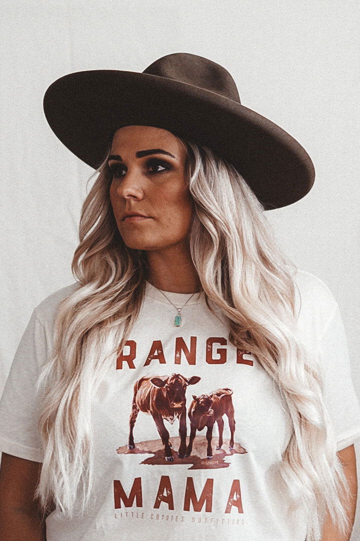"Range Mama" Graphic Tee in Cream