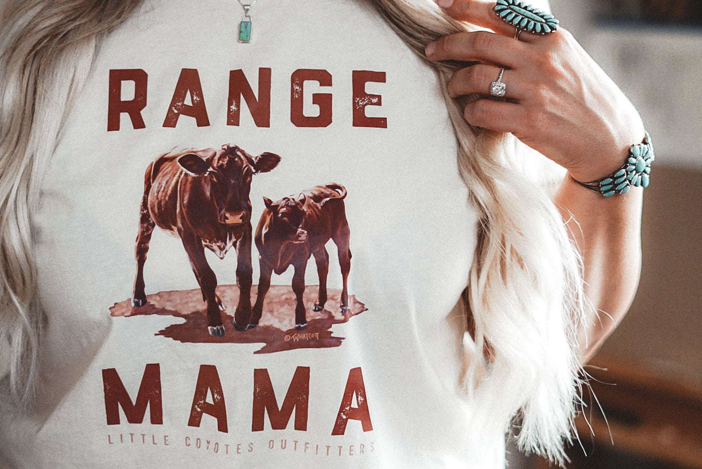 "Range Mama" Graphic Tee in Cream