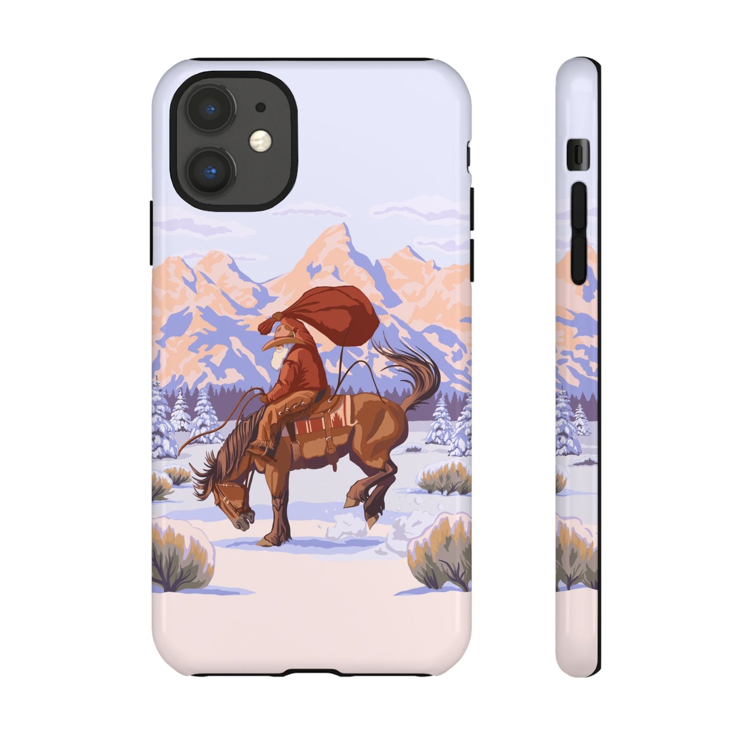 Wyoming Cowboy Santa Tough Phone Case