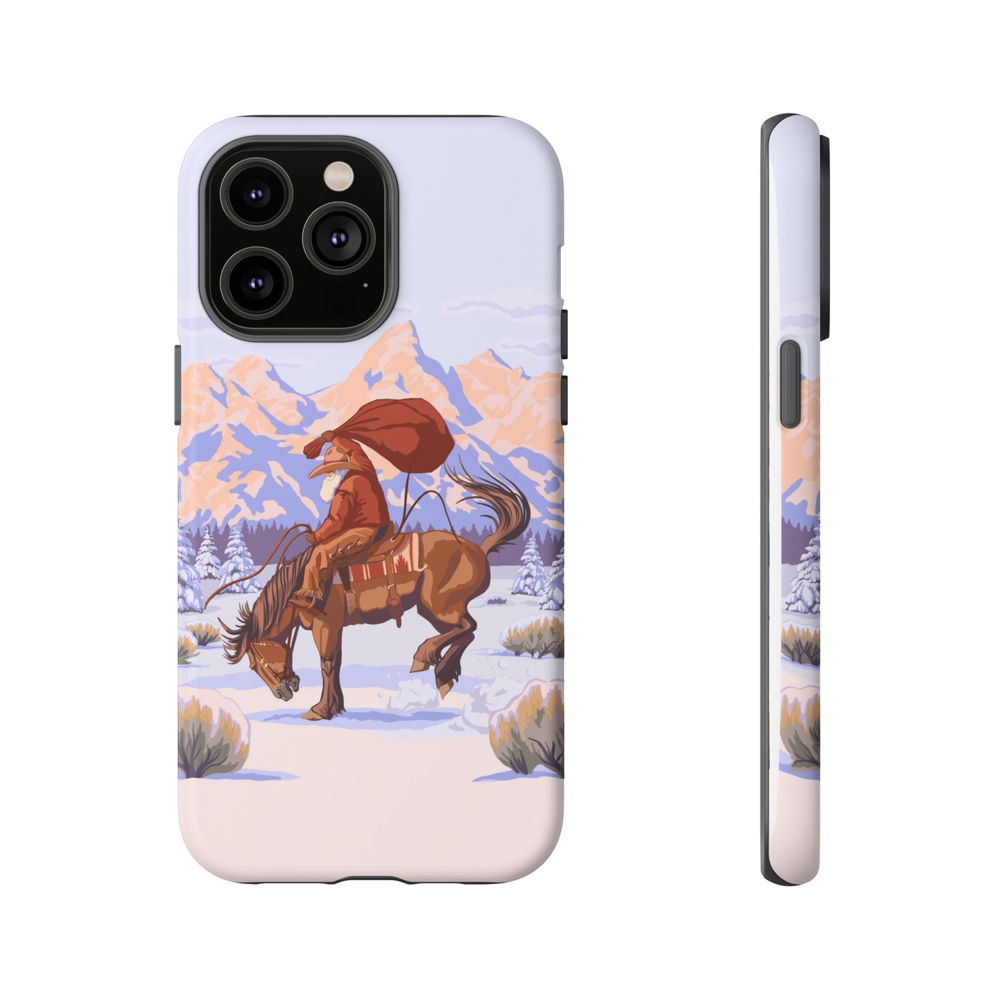 Wyoming Cowboy Santa Tough Phone Case