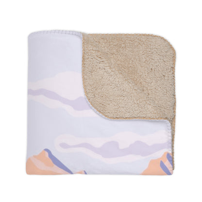 Wyoming Cowboy Santa Sherpa Blanket