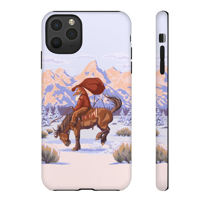 Wyoming Cowboy Santa Tough Phone Case