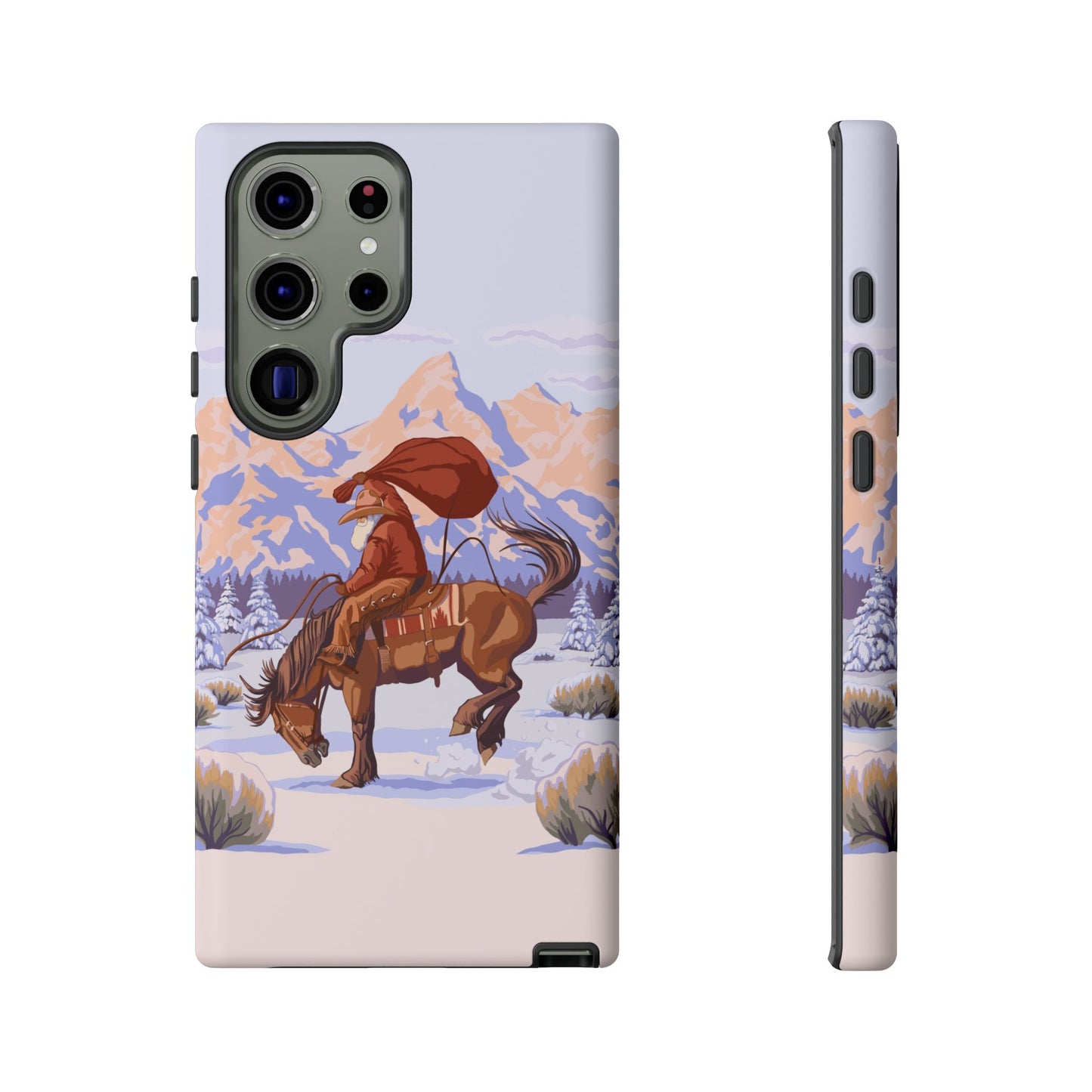 Wyoming Cowboy Santa Tough Phone Case