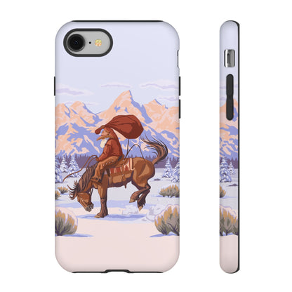 Wyoming Cowboy Santa Tough Phone Case