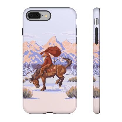 Wyoming Cowboy Santa Tough Phone Case