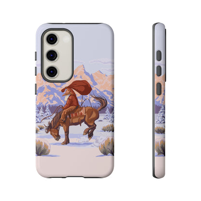Wyoming Cowboy Santa Tough Phone Case