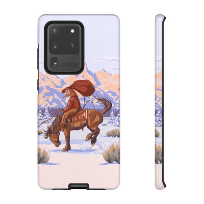 Wyoming Cowboy Santa Tough Phone Case