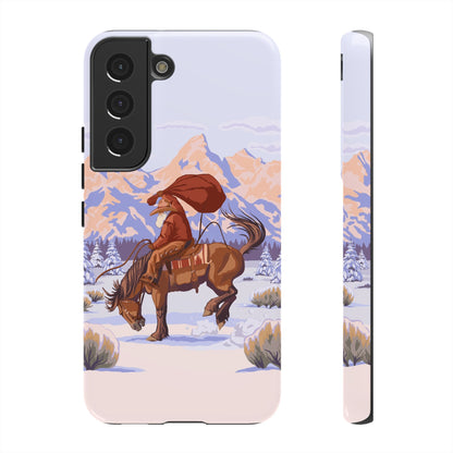 Wyoming Cowboy Santa Tough Phone Case