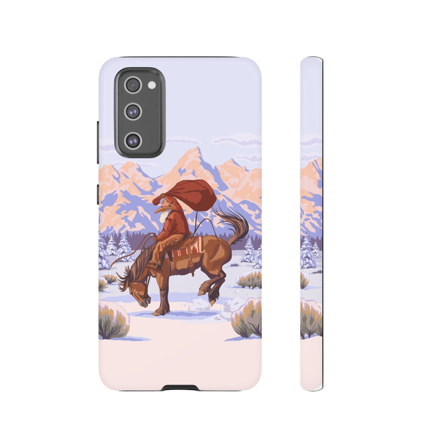 Wyoming Cowboy Santa Tough Phone Case
