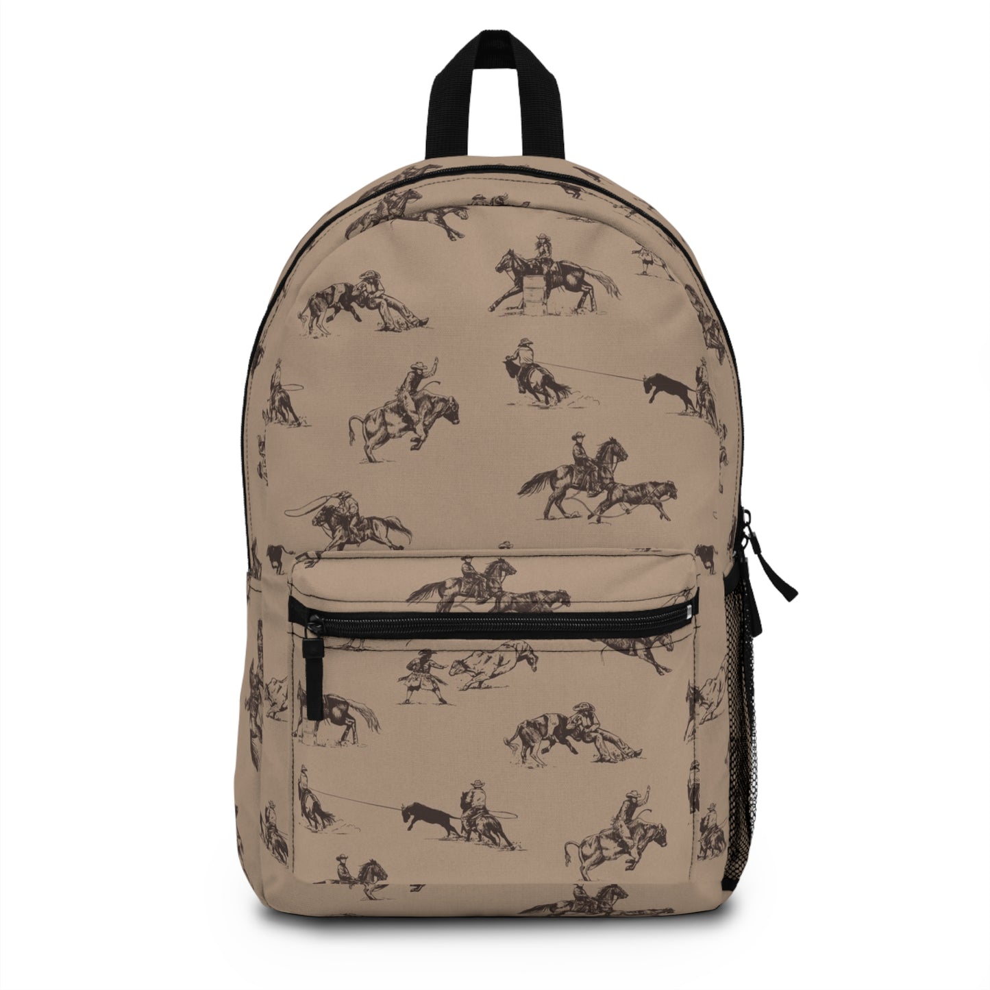 "Take Me to the Rodeo" Backpack in Tan