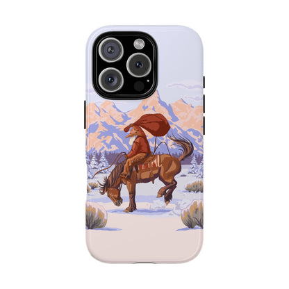 Wyoming Cowboy Santa Tough Phone Case