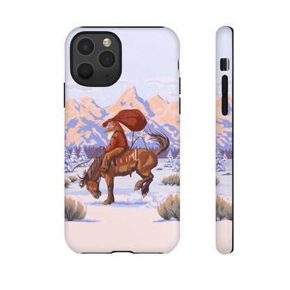 Wyoming Cowboy Santa Tough Phone Case