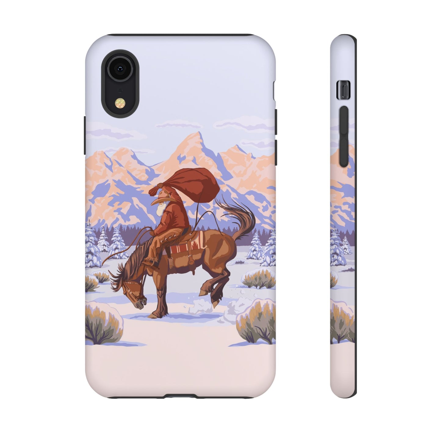 Wyoming Cowboy Santa Tough Phone Case