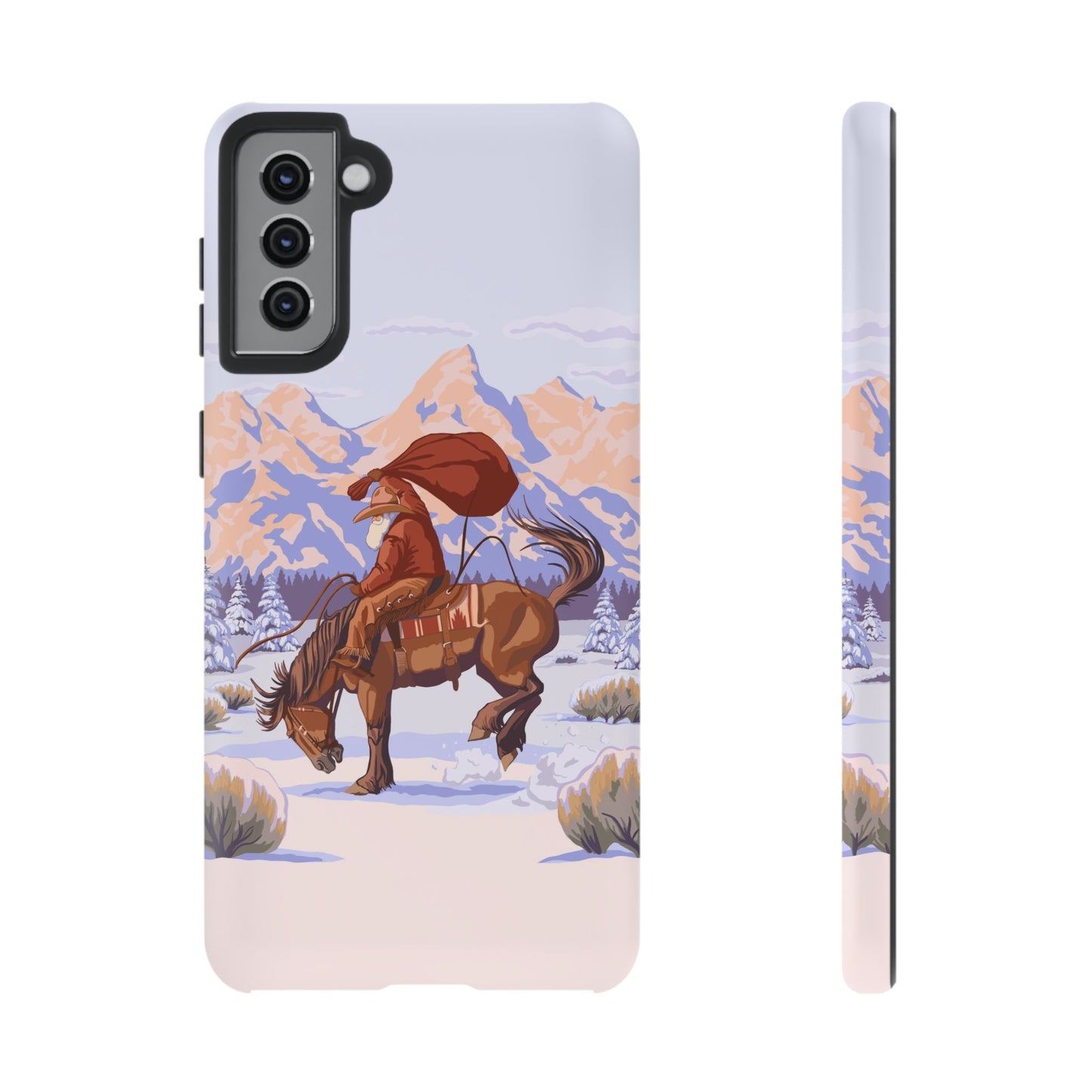 Wyoming Cowboy Santa Tough Phone Case
