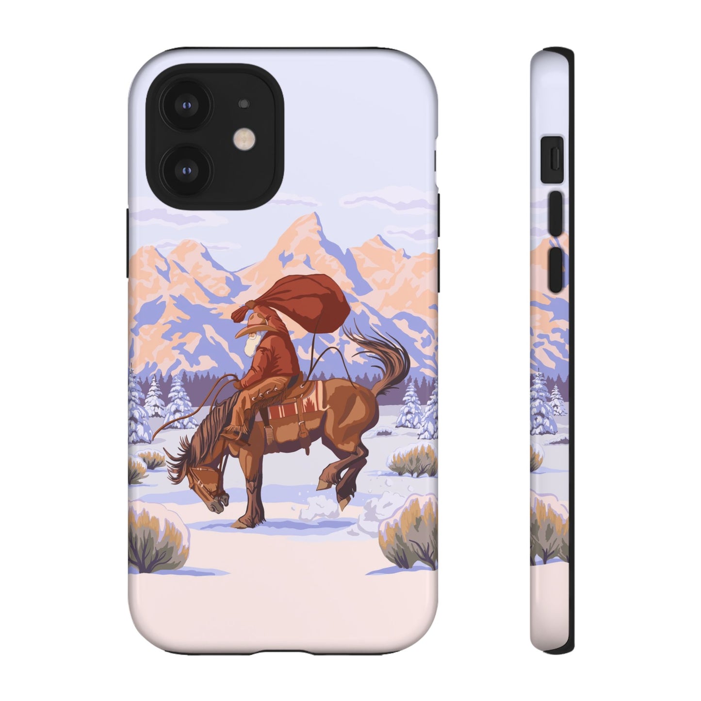 Wyoming Cowboy Santa Tough Phone Case