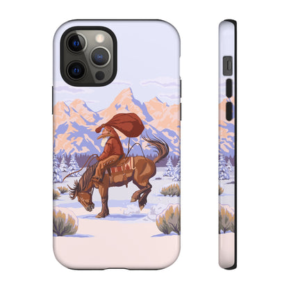 Wyoming Cowboy Santa Tough Phone Case