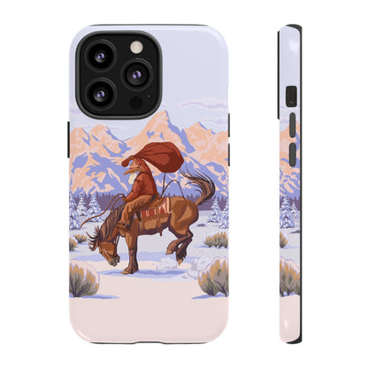Wyoming Cowboy Santa Tough Phone Case