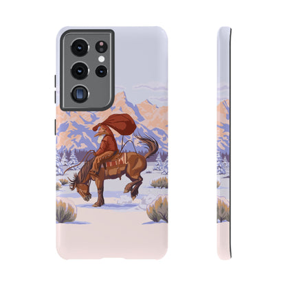 Wyoming Cowboy Santa Tough Phone Case