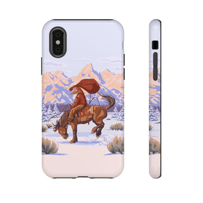 Wyoming Cowboy Santa Tough Phone Case