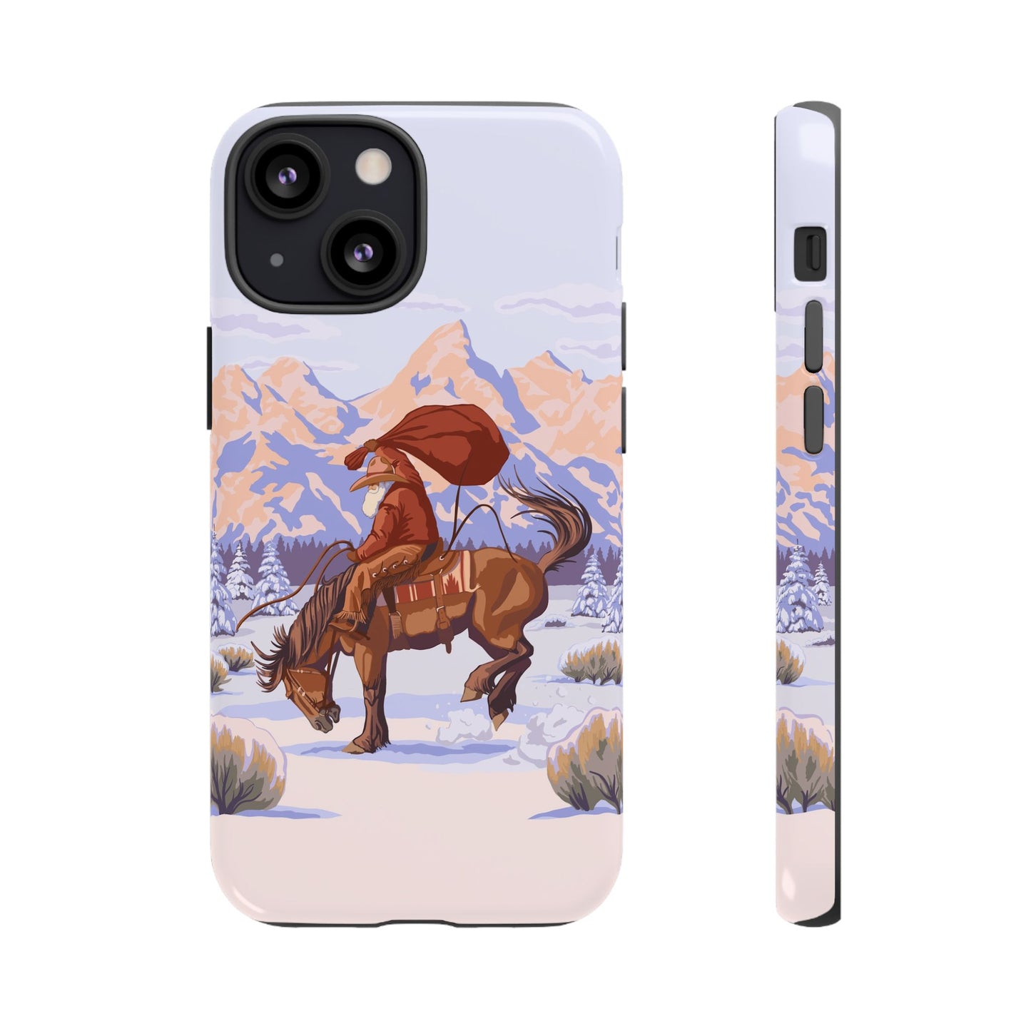 Wyoming Cowboy Santa Tough Phone Case