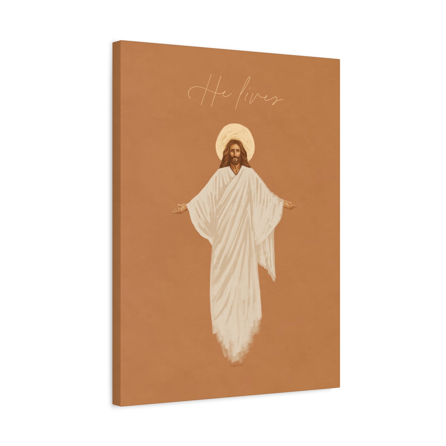 "He Lives" Matte Stretched Canvas Print
