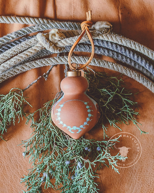 Red Rock Squash Ceramic Ornament
