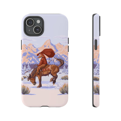Wyoming Cowboy Santa Tough Phone Case