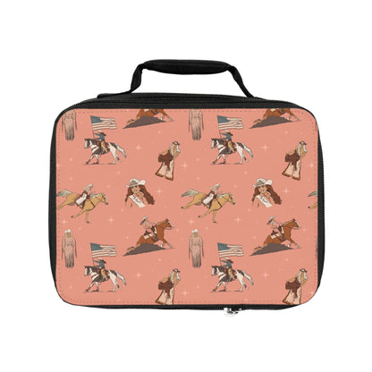 Rodeo Queen Lunch Box in Coral