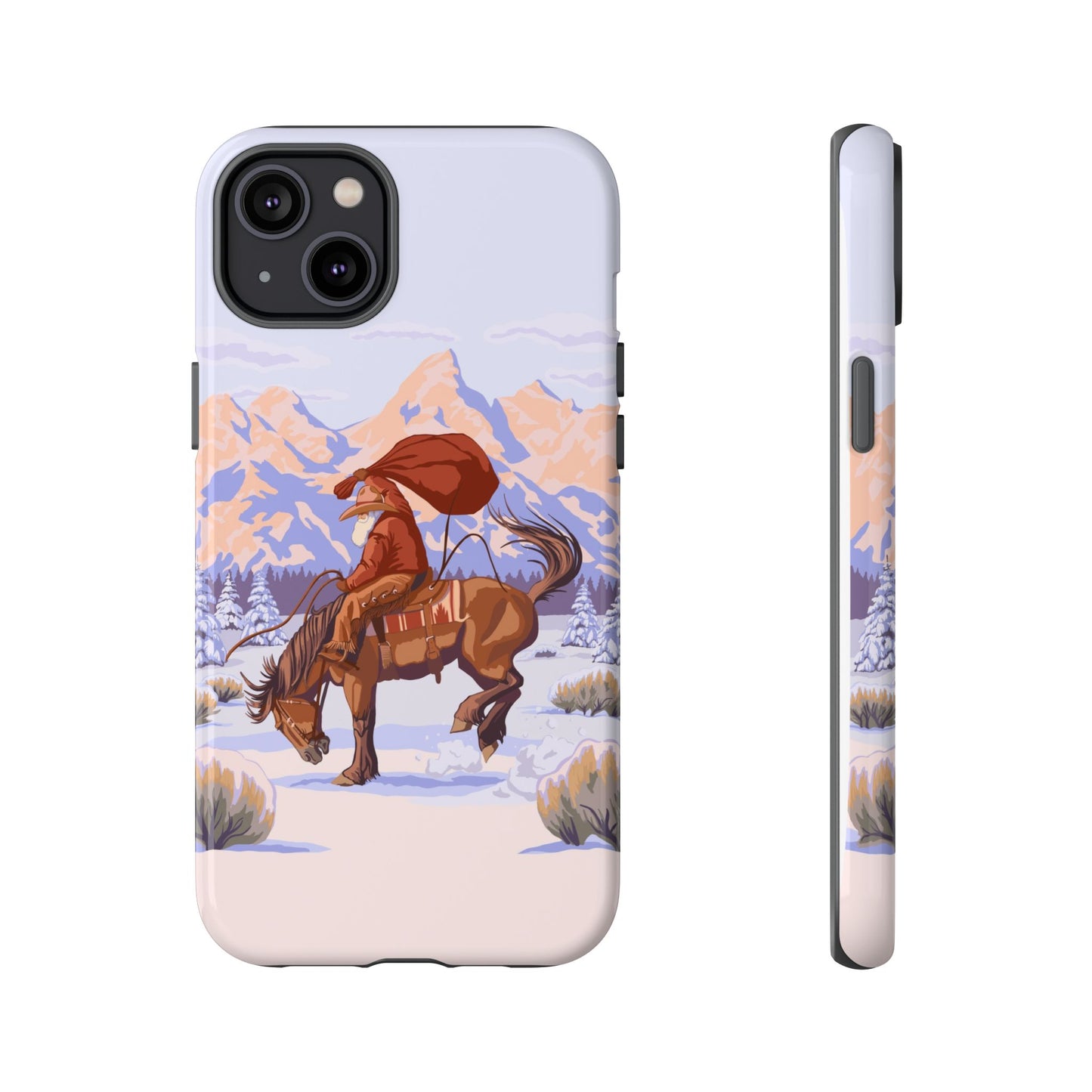 Wyoming Cowboy Santa Tough Phone Case