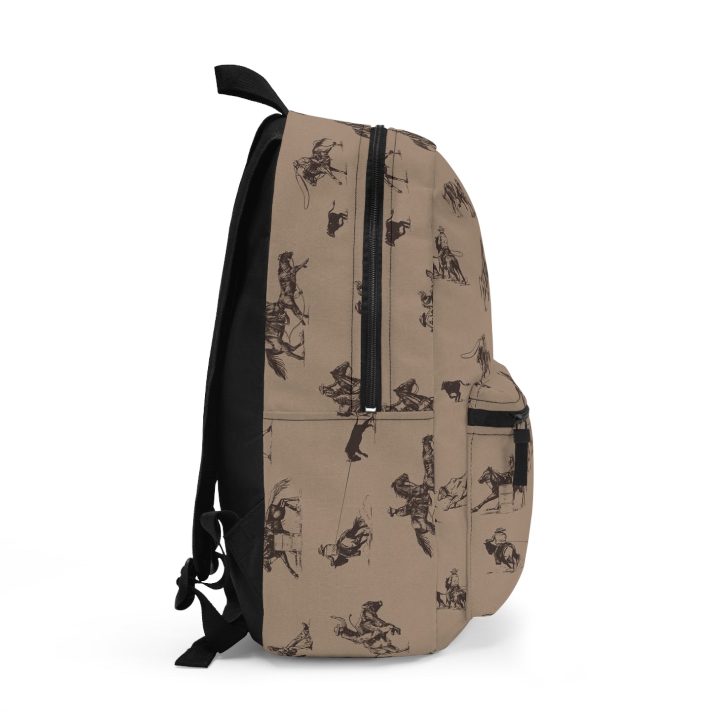 "Take Me to the Rodeo" Backpack in Tan