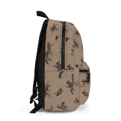 "Take Me to the Rodeo" Backpack in Tan