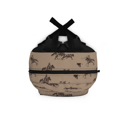 "Take Me to the Rodeo" Backpack in Tan