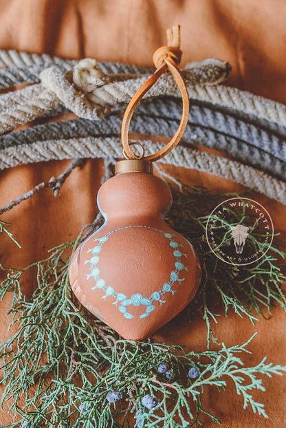 Red Rock Squash Ceramic Ornament