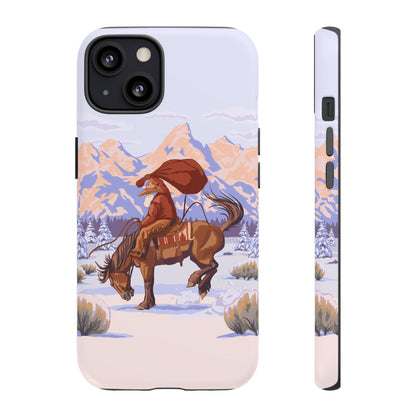 Wyoming Cowboy Santa Tough Phone Case