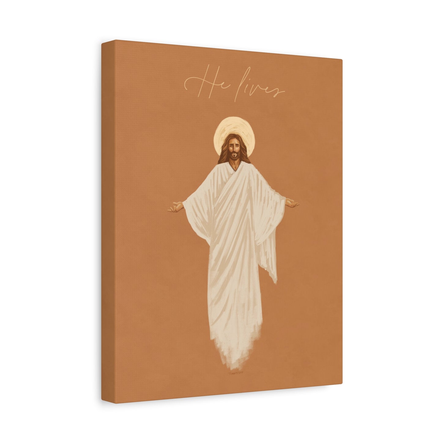 "He Lives" Matte Stretched Canvas Print
