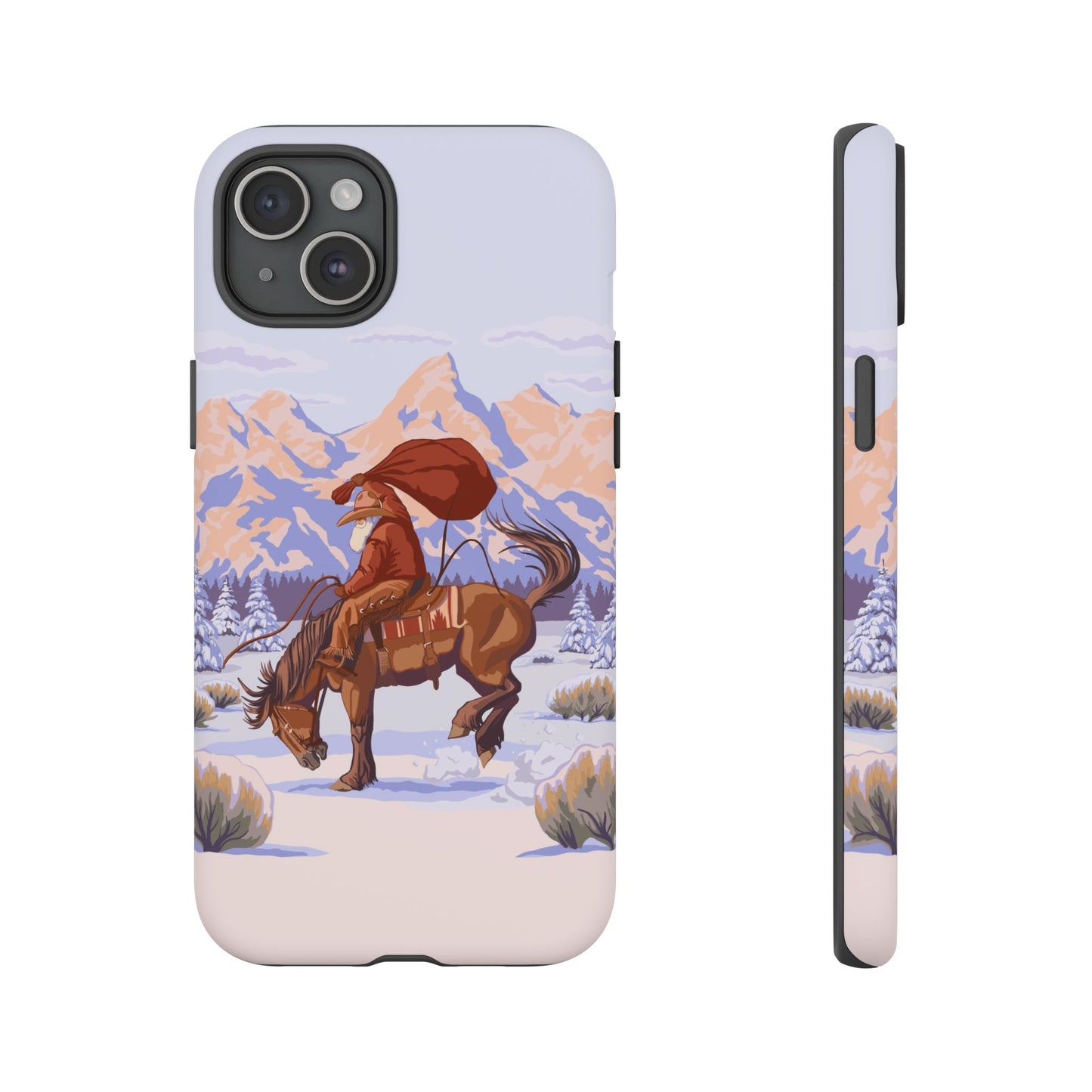 Wyoming Cowboy Santa Tough Phone Case